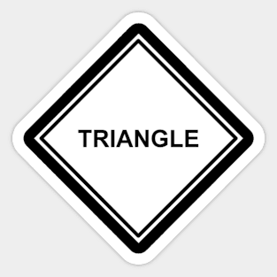 White Triangle Sticker